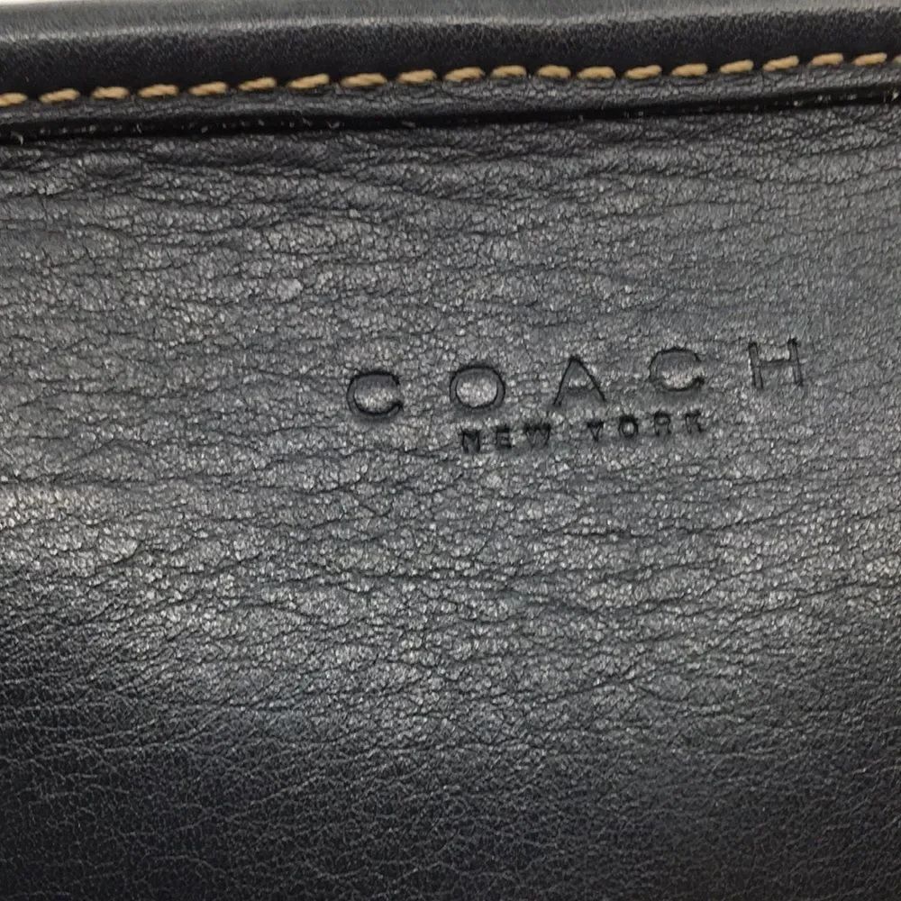 Coach Vintage 1999 Black Mimosa Zip Leather Crossbody Camera Bag - 9” x 5.5” - Picture 9 of 17